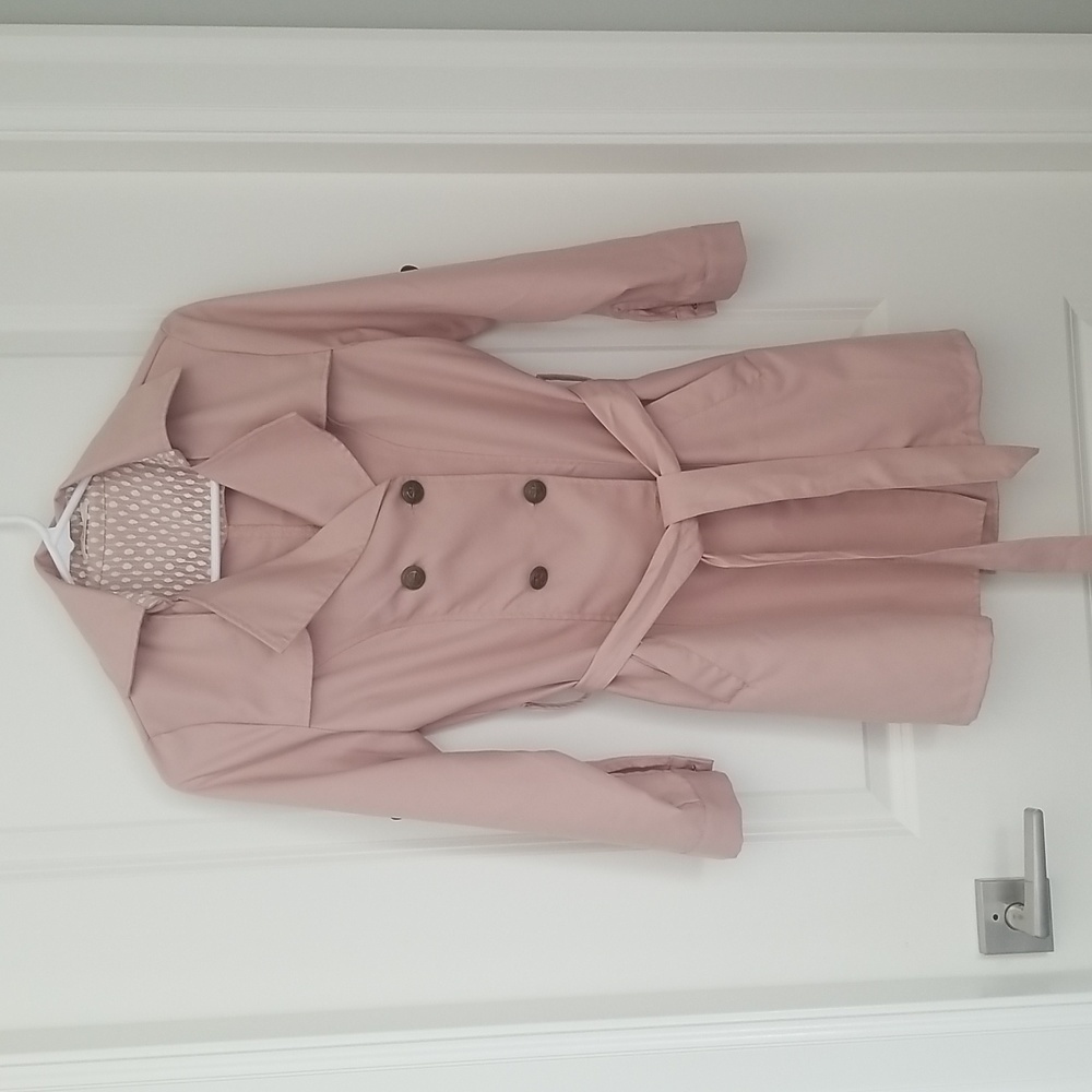 Pink Spring Lightweight Trench Coat